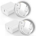 Paquete de 2 cargadores rápidos para iPhone, cargador tipo C, carga...