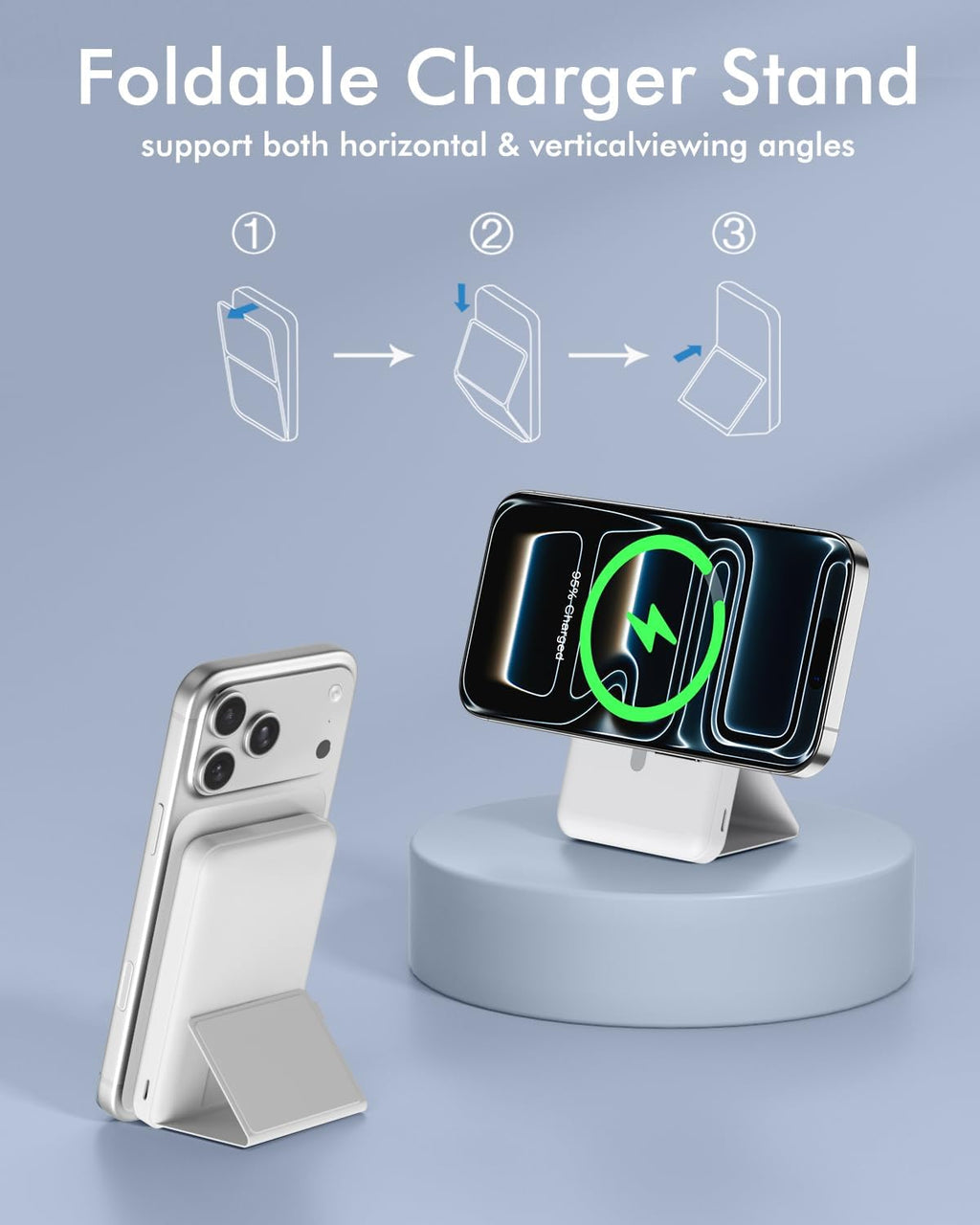 podoru para Magsafe Paquete de baterías, banco de energía magnético...