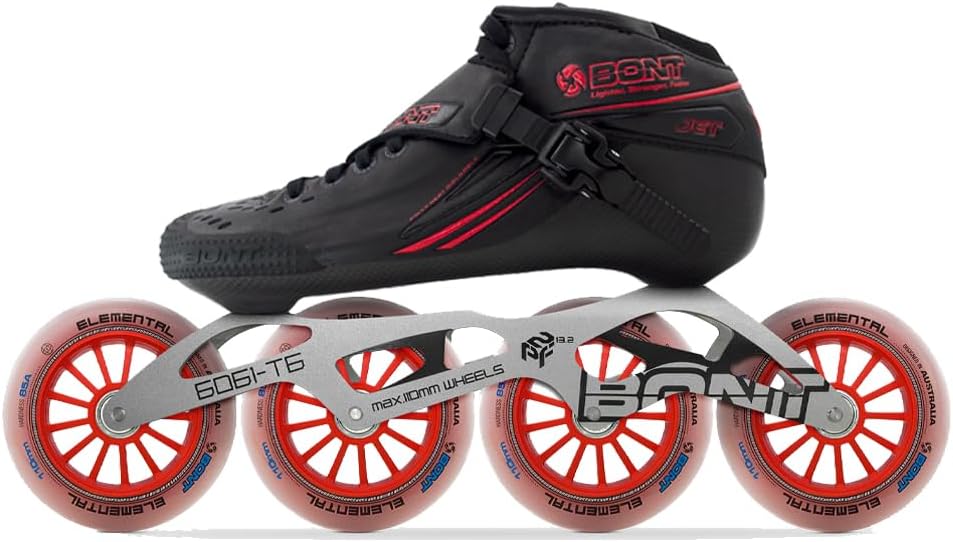Bont Patines de velocidad Jet en línea, vegano, paquete de carreras...