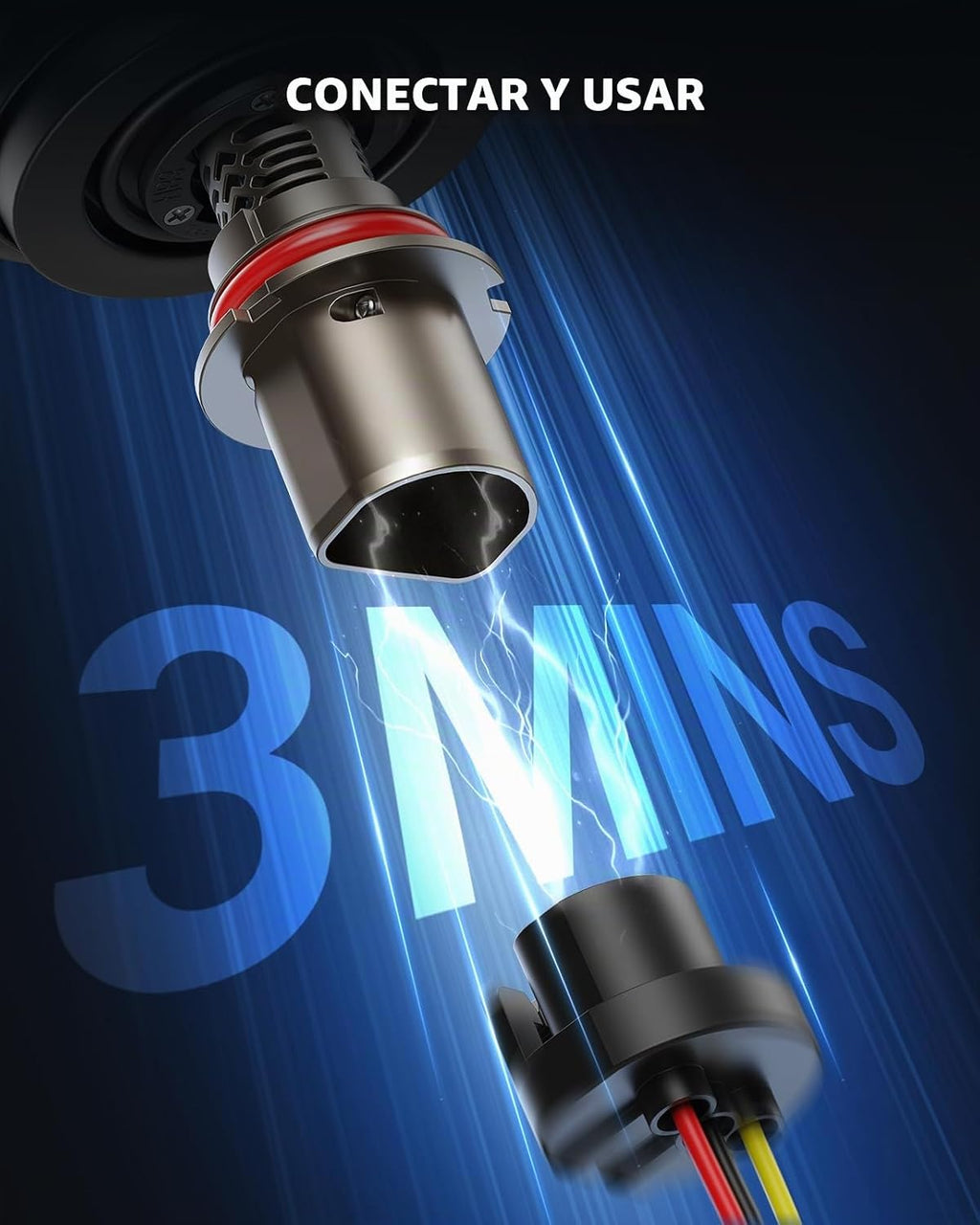 Bombillas LED SEALIGHT 9007, 50,000 lm, 1000% más brillantes, bombi...