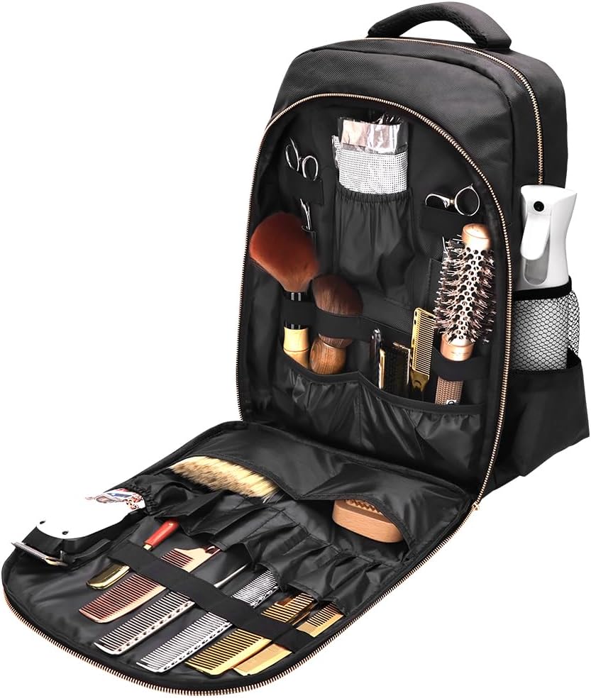 Bolsa organizadora de suministros de barbería para cortapelos y sum...