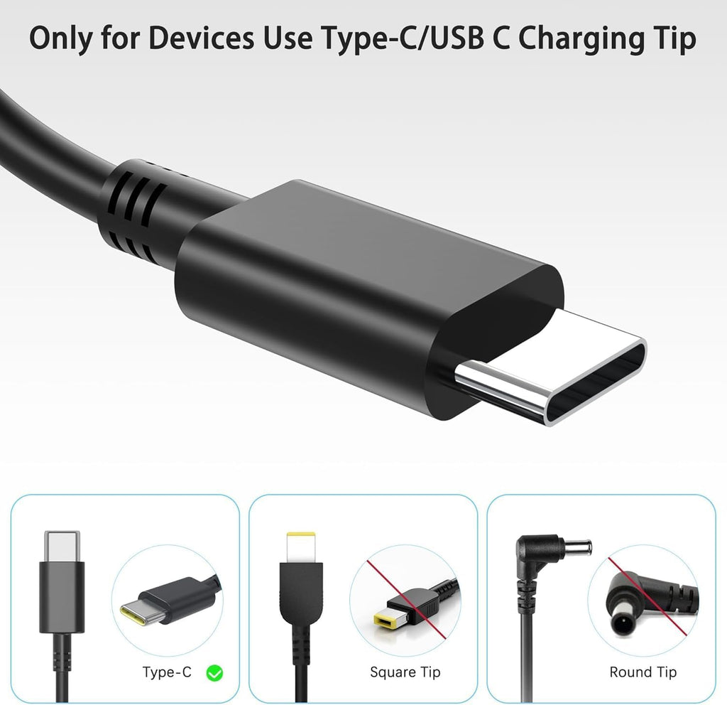 BAJ Cargador USB C de 65 W compatible con Dell Latitude 5420 5520 5...