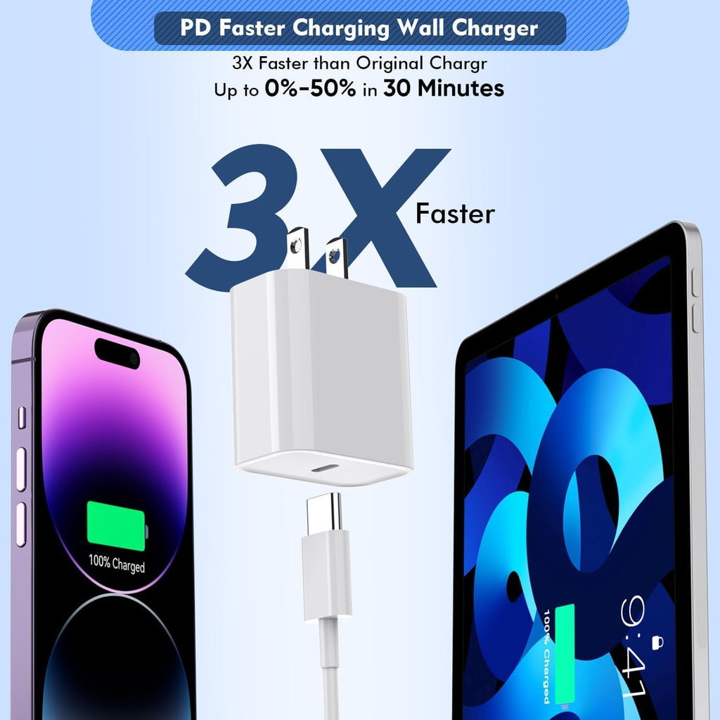 iPhone 16 15 de carga rápida, paquete de 2 bloques de cargador de p...