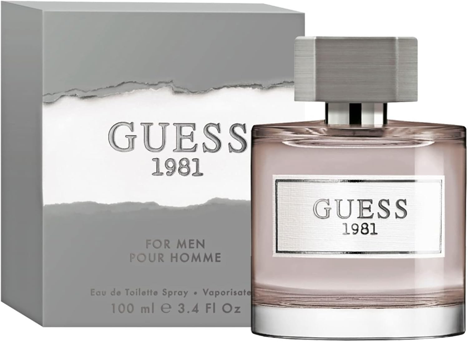 GUESS 1981 Eau De Toilette Colonia Spray para hombre, 3.4 onzas líq...