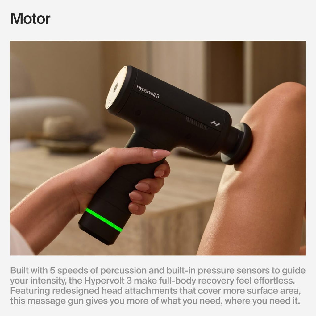 Hyperice Hypervolt 3 - Pistola de masaje de percusión de mano con t...