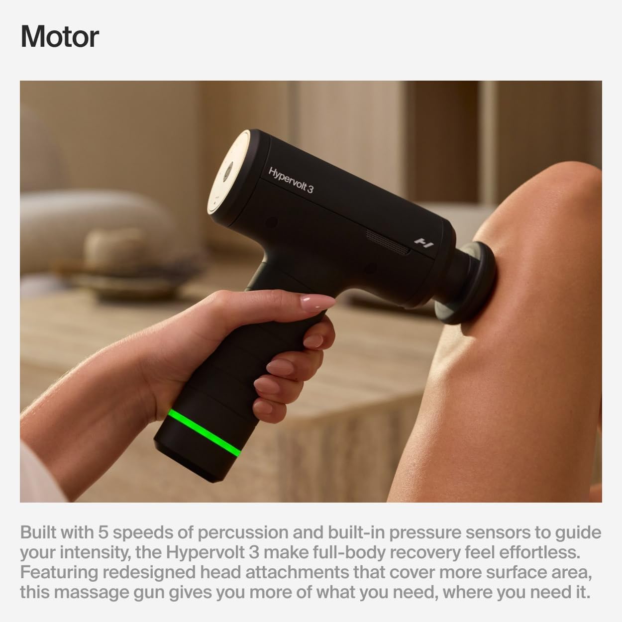 Hyperice Hypervolt 3 - Pistola de masaje de percusión de mano con t...
