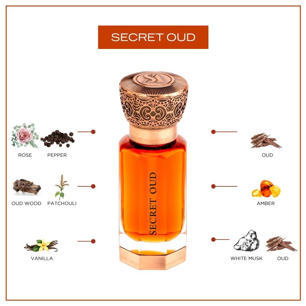 Swiss Arabian Secret Oud - Productos de lujo de Dubái - Aceite de p...