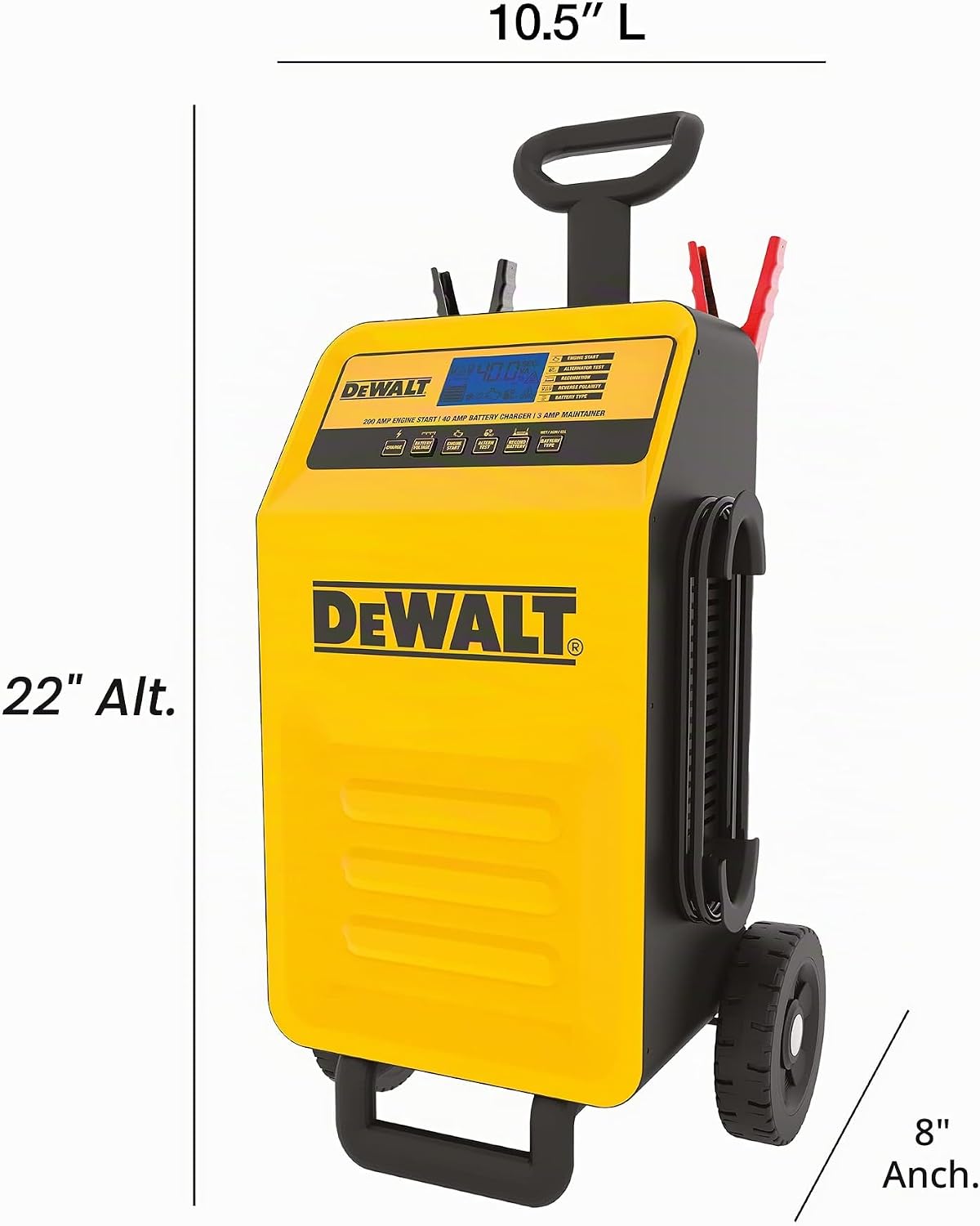 DeWalt Cargador de batería rodante de 40 amperios DXAEC200 para veh...