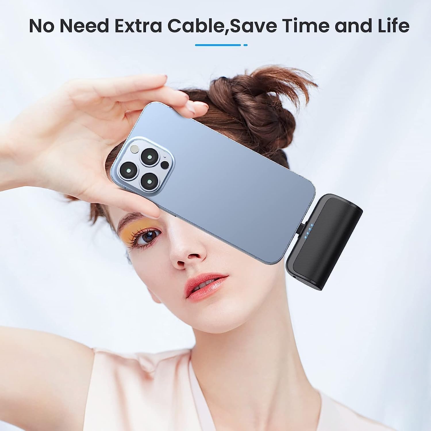[Paquete de 2] Mini cargador portátil para iPhone, cargador de bate...