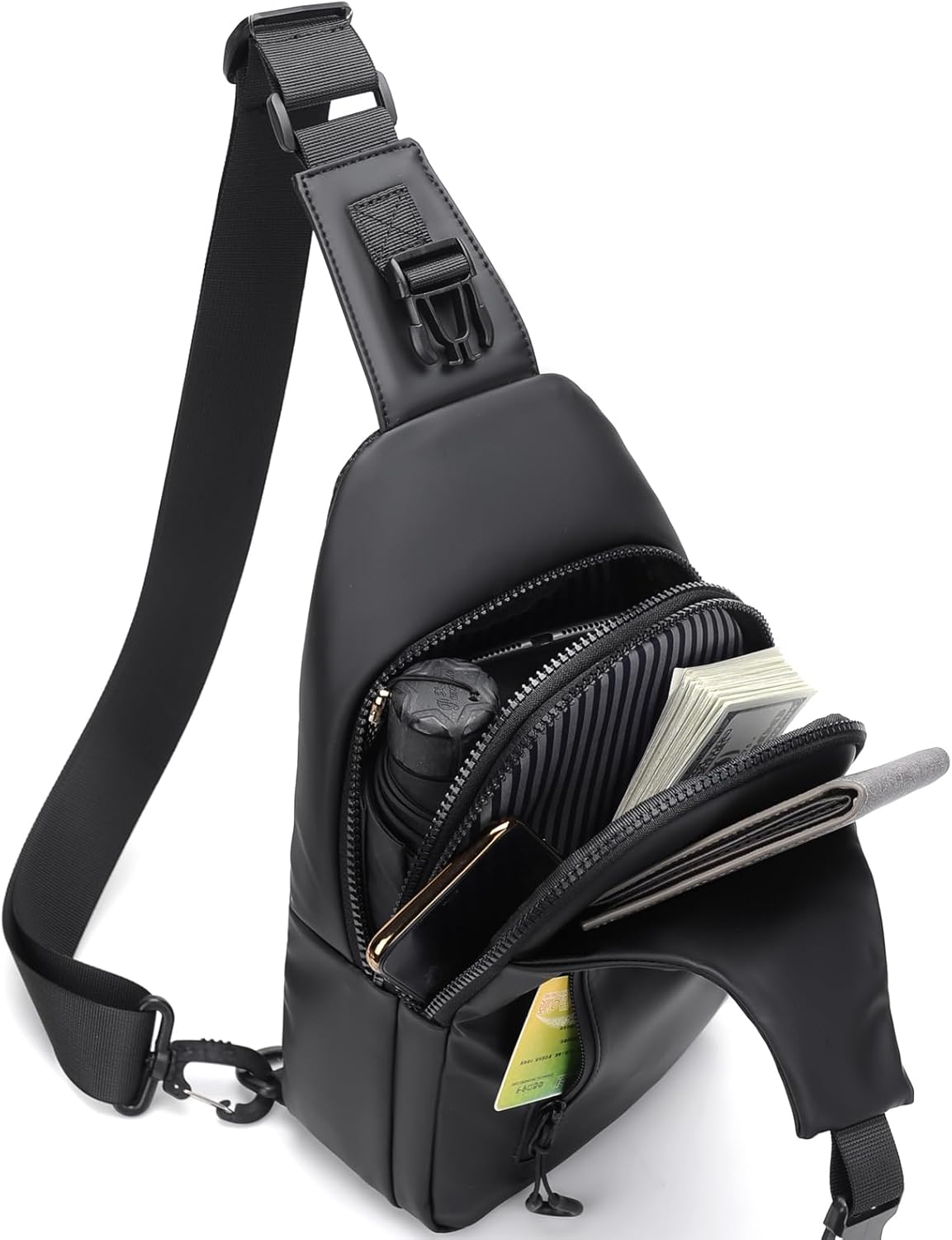 DAYELIVE Bolso bandolera impermeable para hombre, bolso cruzado de...