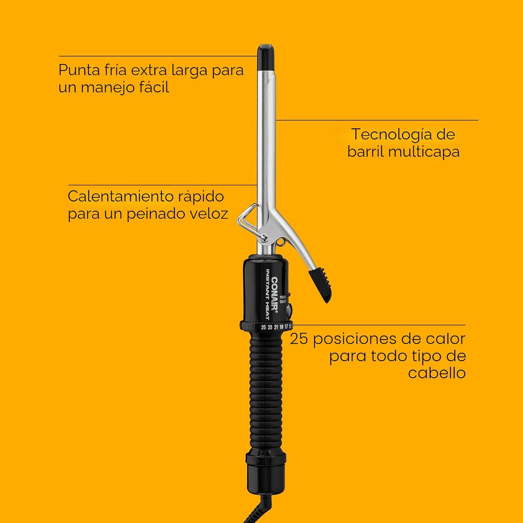 Conair Calor instantáneo 1\/2 pulgadas rizador de hierro