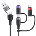 YOUSAMS PD 60W Cable de carga rápida USB C multifuncional trenzado...