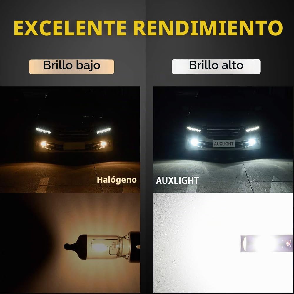 AUXLIGHT 881 889 886 894 862 896 898 Bombillas LED antiniebla 6000K...