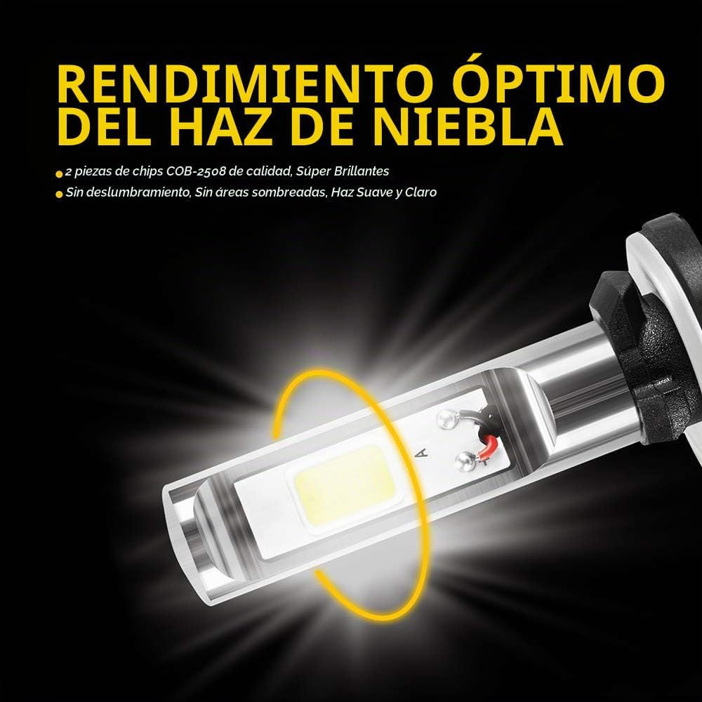 AUXLIGHT 881 889 886 894 862 896 898 Bombillas LED antiniebla 6000K...