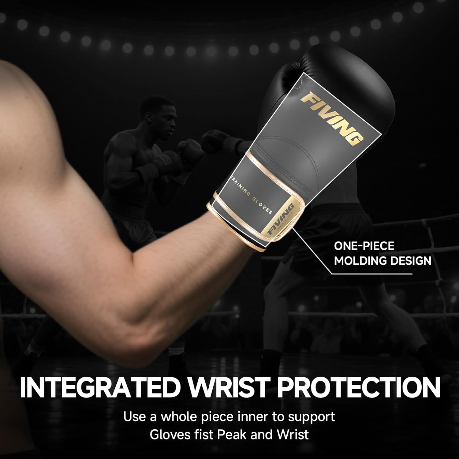 Guantes de boxeo para hombres y mujeres con envolturas de mano, gua...