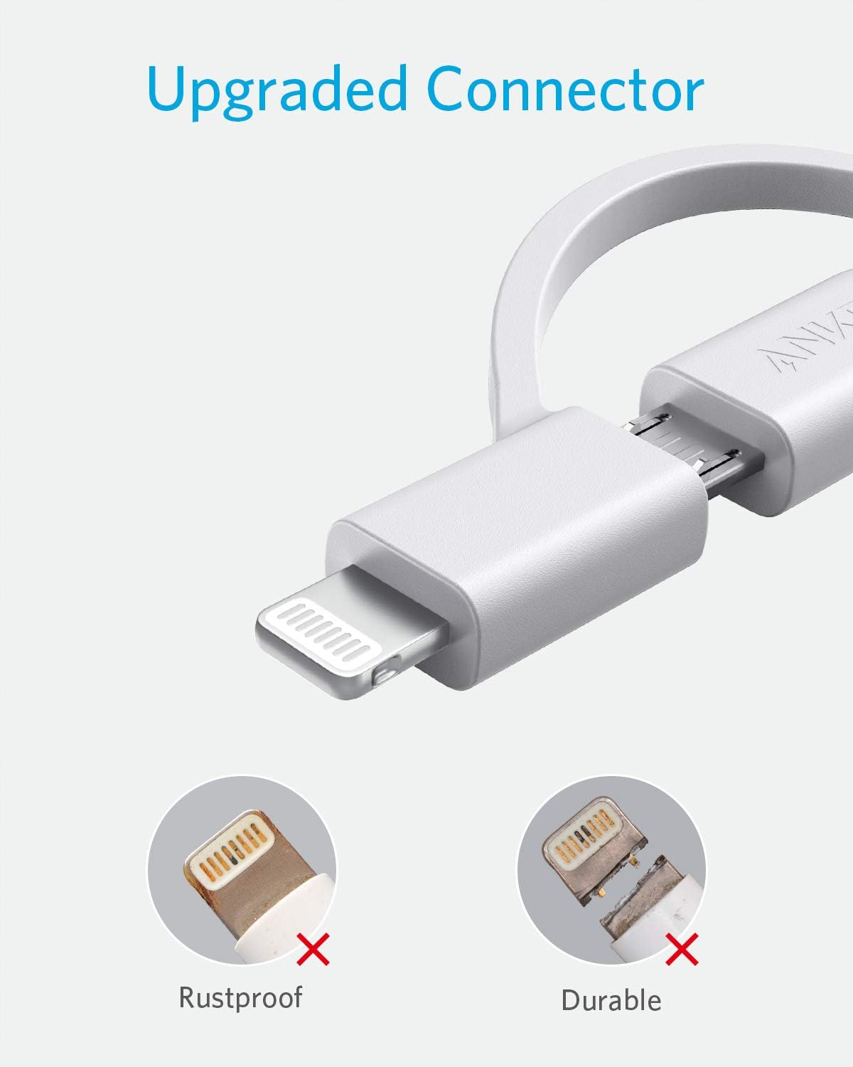 Anker Cable Powerline II 3 en 1, Lightning\/tipo C\/cable micro USB...