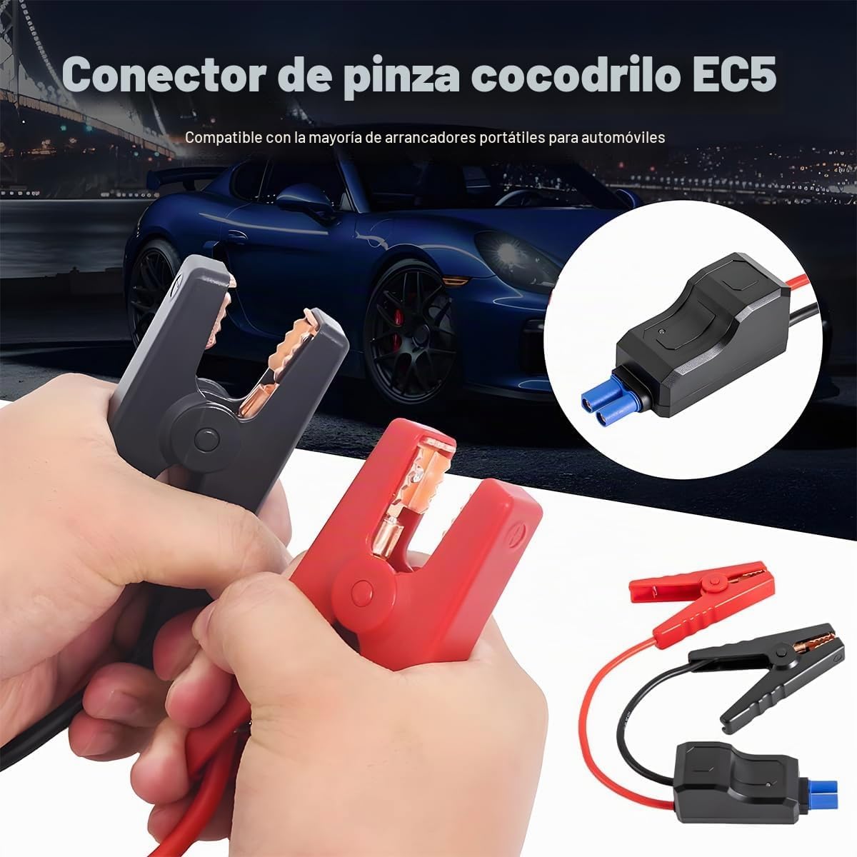 Osilly Abrazadera de arranque de coche, 12V de batería automotriz p...