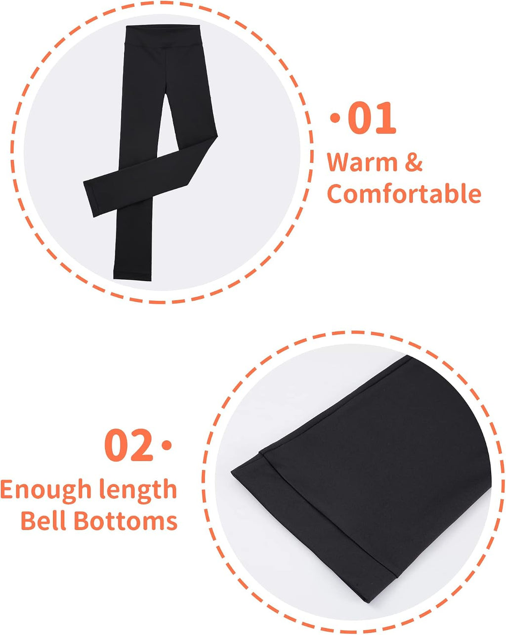 Nymphperi Pantalones de patinaje sobre hielo para niñas, leggings d...