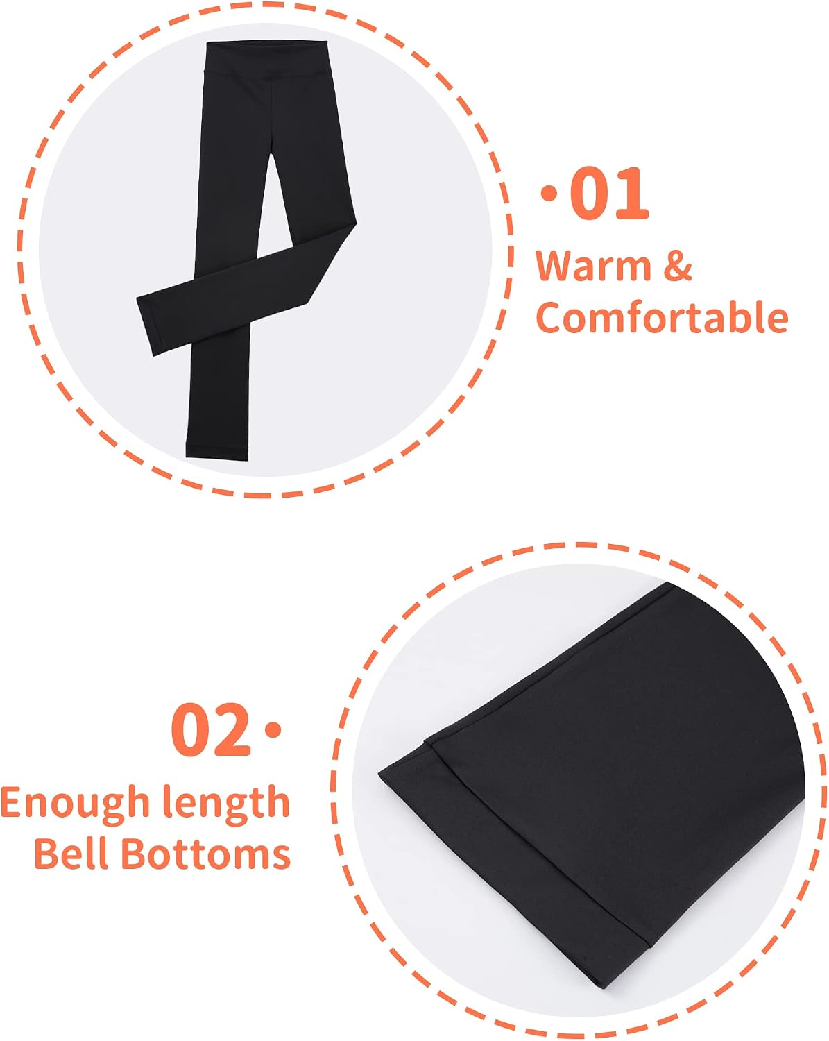 Nymphperi Pantalones de patinaje sobre hielo para niñas, leggings d...
