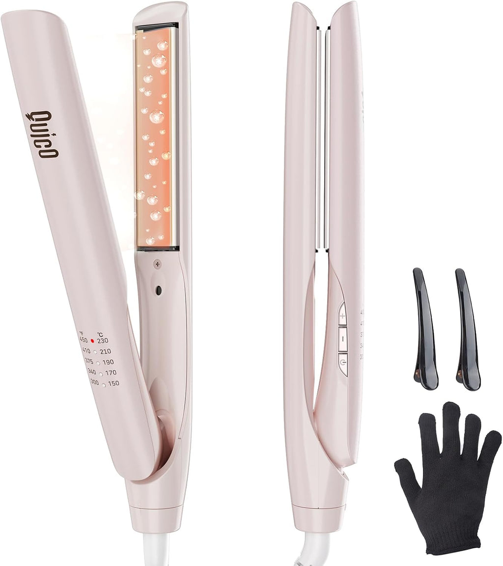 Quico - Plancha de pelo de doble voltaje de 100-240 V | Plancha ali...