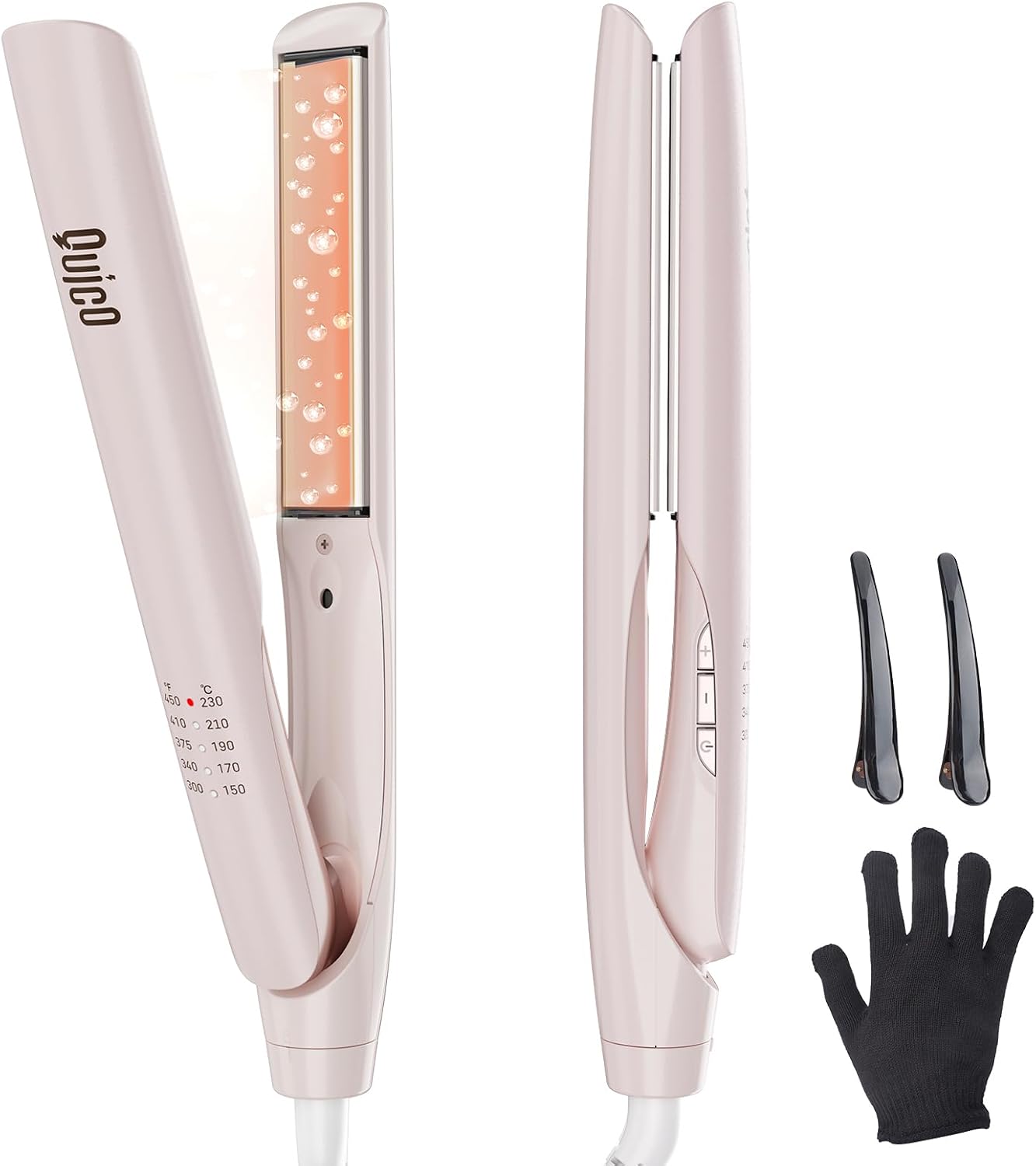 Quico - Plancha de pelo de doble voltaje de 100-240 V | Plancha ali...