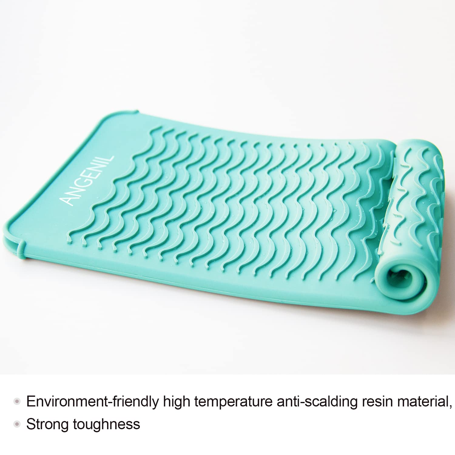 ANGENIL - Alfombrilla de silicona resistente al calor para viajes,...