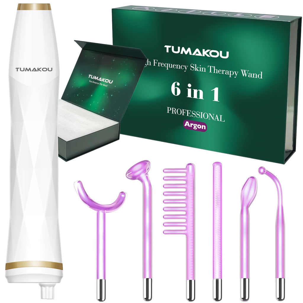 TUMAKOU - Máquina facial de alta frecuencia, portátil de mano de al...