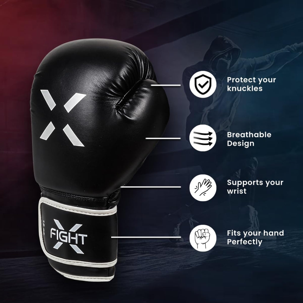 FightX Guantes de Boxeo Profesionales para Hombres y Mujeres \u2013...