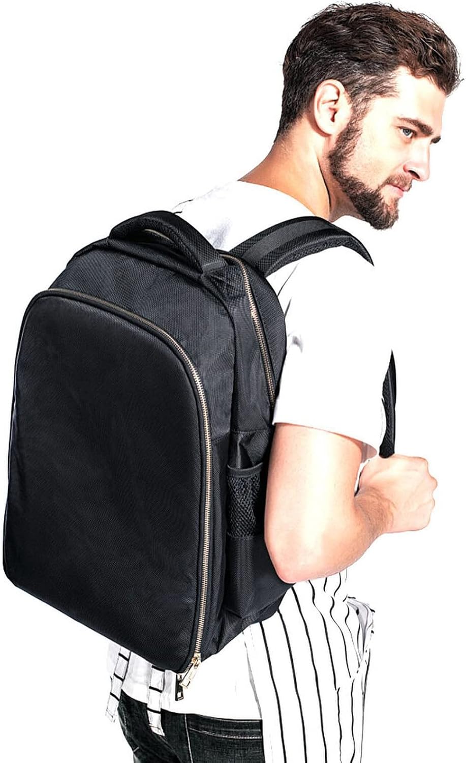 AIHOPESTO Mochila de Viaje para Barbero (Negro, 17.7 x 12.6 x 7.5 p...