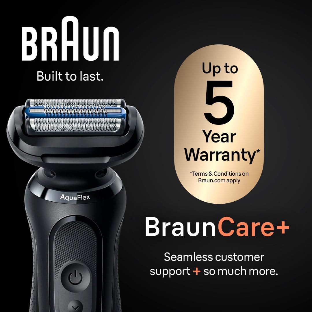 Braun Maquinilla de afeitar eléctrica para hombres Serie 5, afeitad...