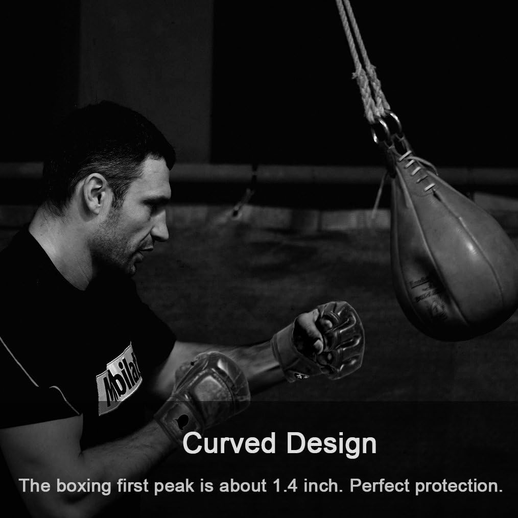 ZooBoo Guantes MMA, Guantes de Boxeo de Medio Dedo Mitones MMA con...