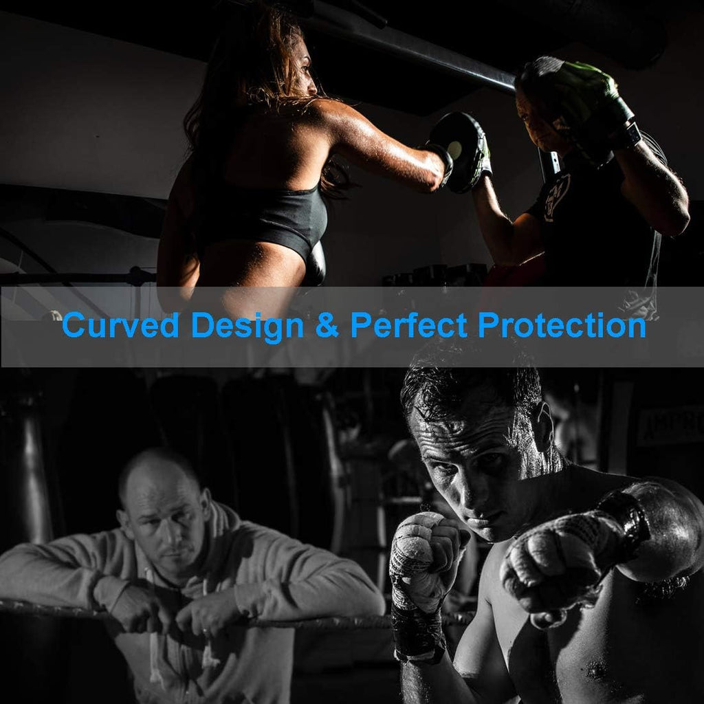 ZooBoo Guantes de MMA, guantes de boxeo de medio dedo, mitones de M...