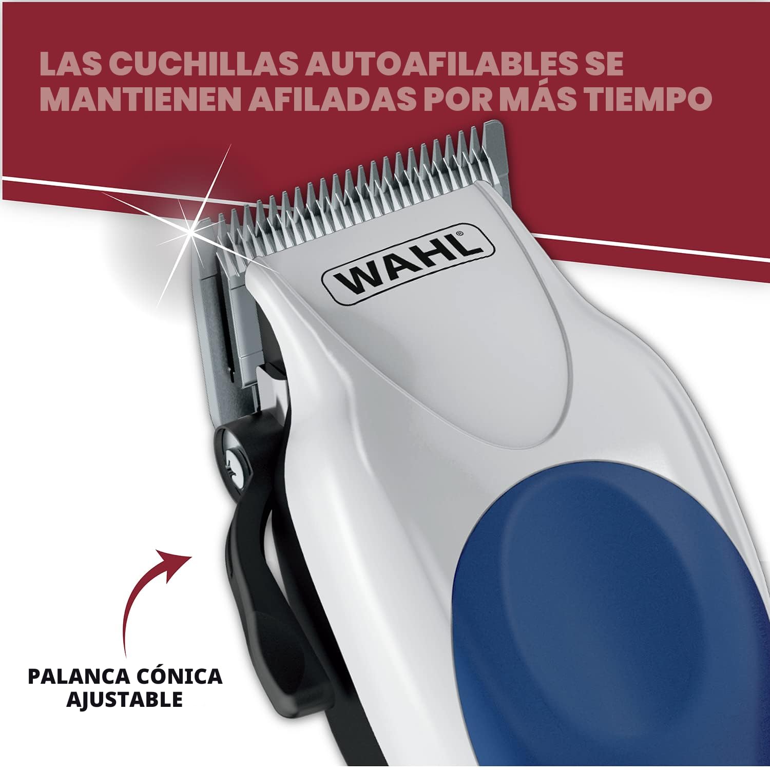 Juego de rasuradora de cabello completo Wahl Color Pro con accesori...