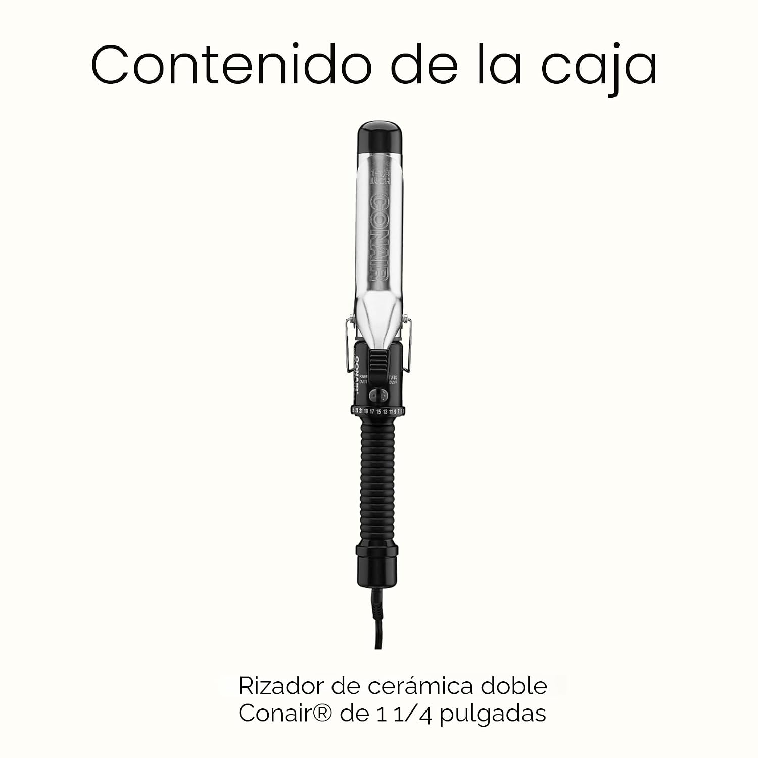 Rizadora de cabello por calor. Efecto instantáneo, de Conair., Negr...