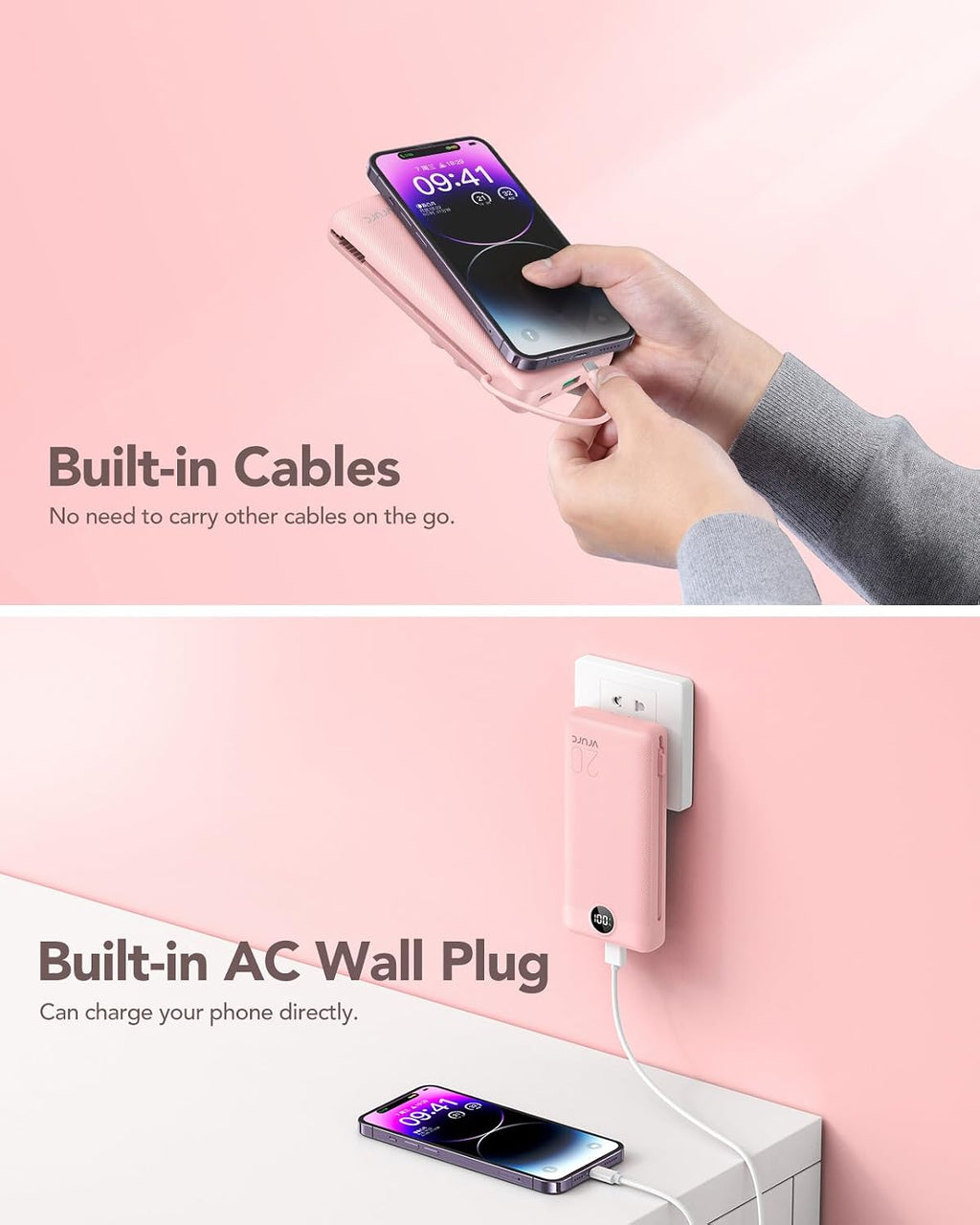 VRURC - Cargador portátil de 20000 mAh, banco de energía de carga r...