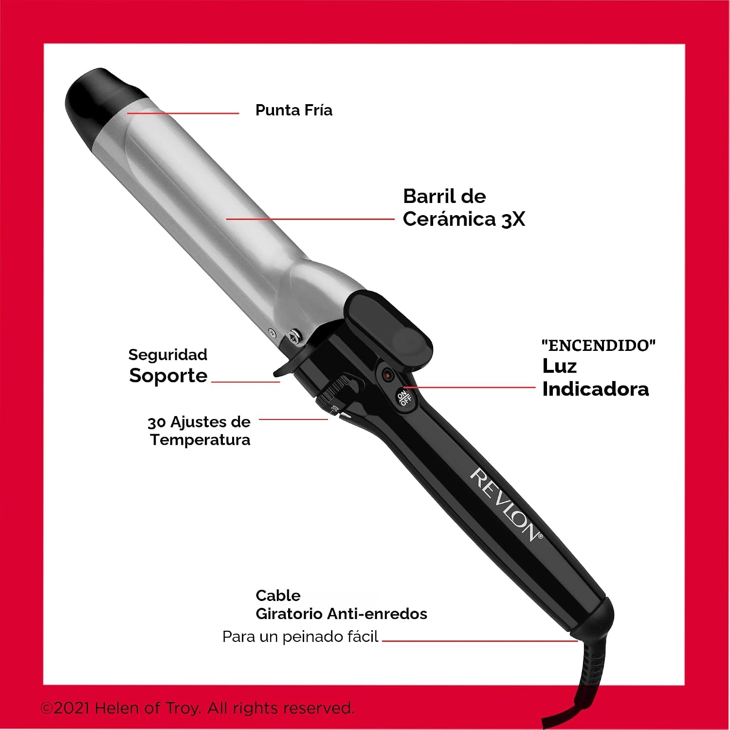 Revlon Rizador de Cerámica Perfect Heat | Revestimiento de cerámica...