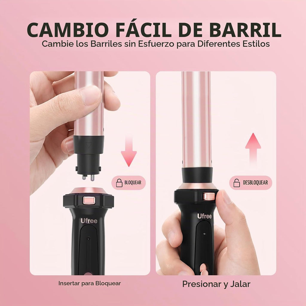 Ufree Rizador 5 en 1 con cilindros de cerámica intercambiables (0.3...