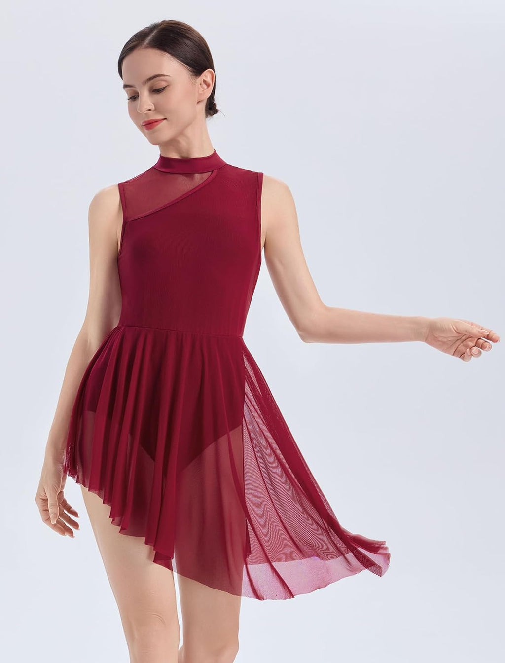 AFAVOM Vestido de baile lírico para mujer, disfraces de baile conte...
