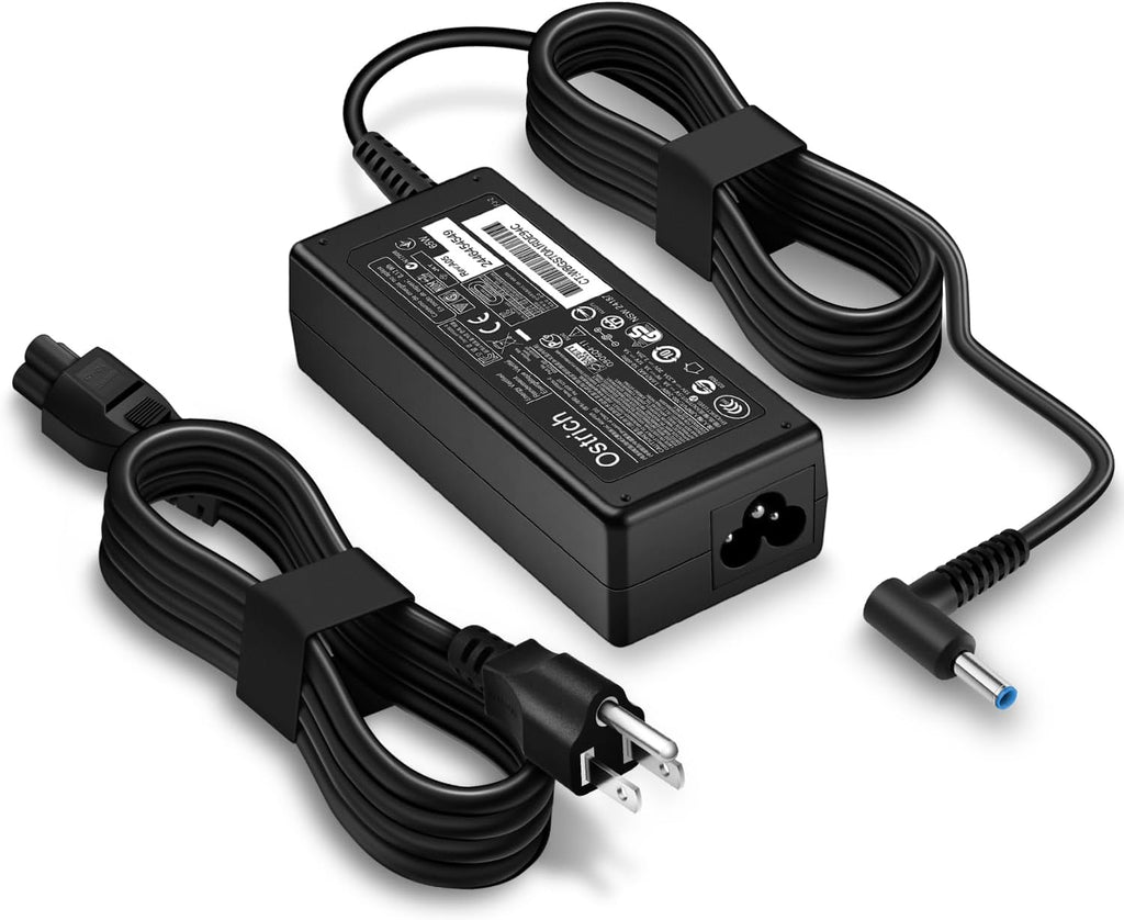 Cargador compatible con computadora portátil HP 65W 45W Adaptador d...