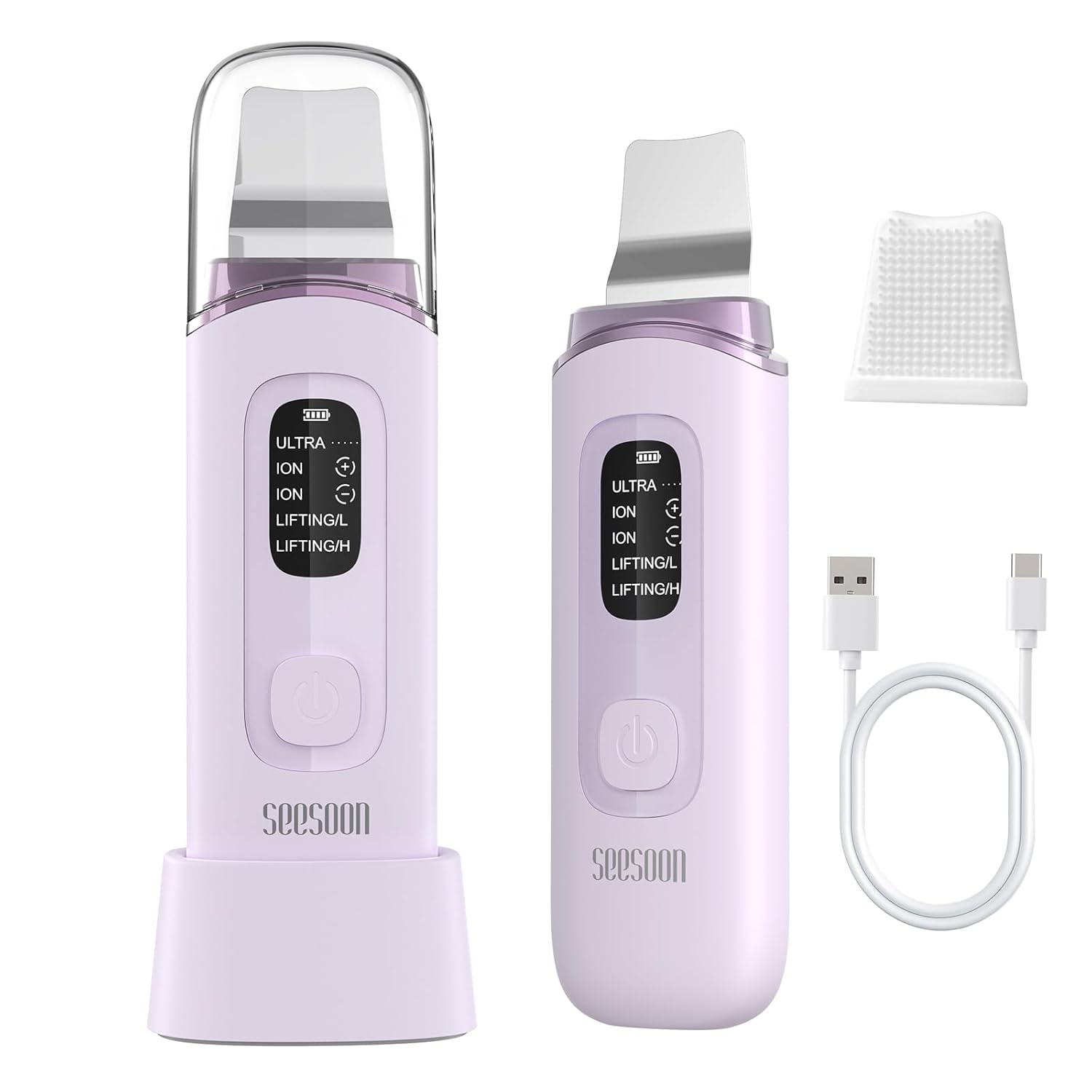 Limpiador facial 4 en 1 para el cuidado de la piel, espátula facial...