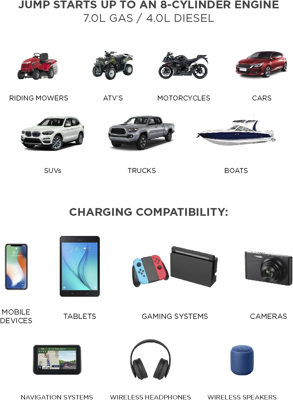 BoostHero - Arrancador de batería portátil para automóvil, banco de...