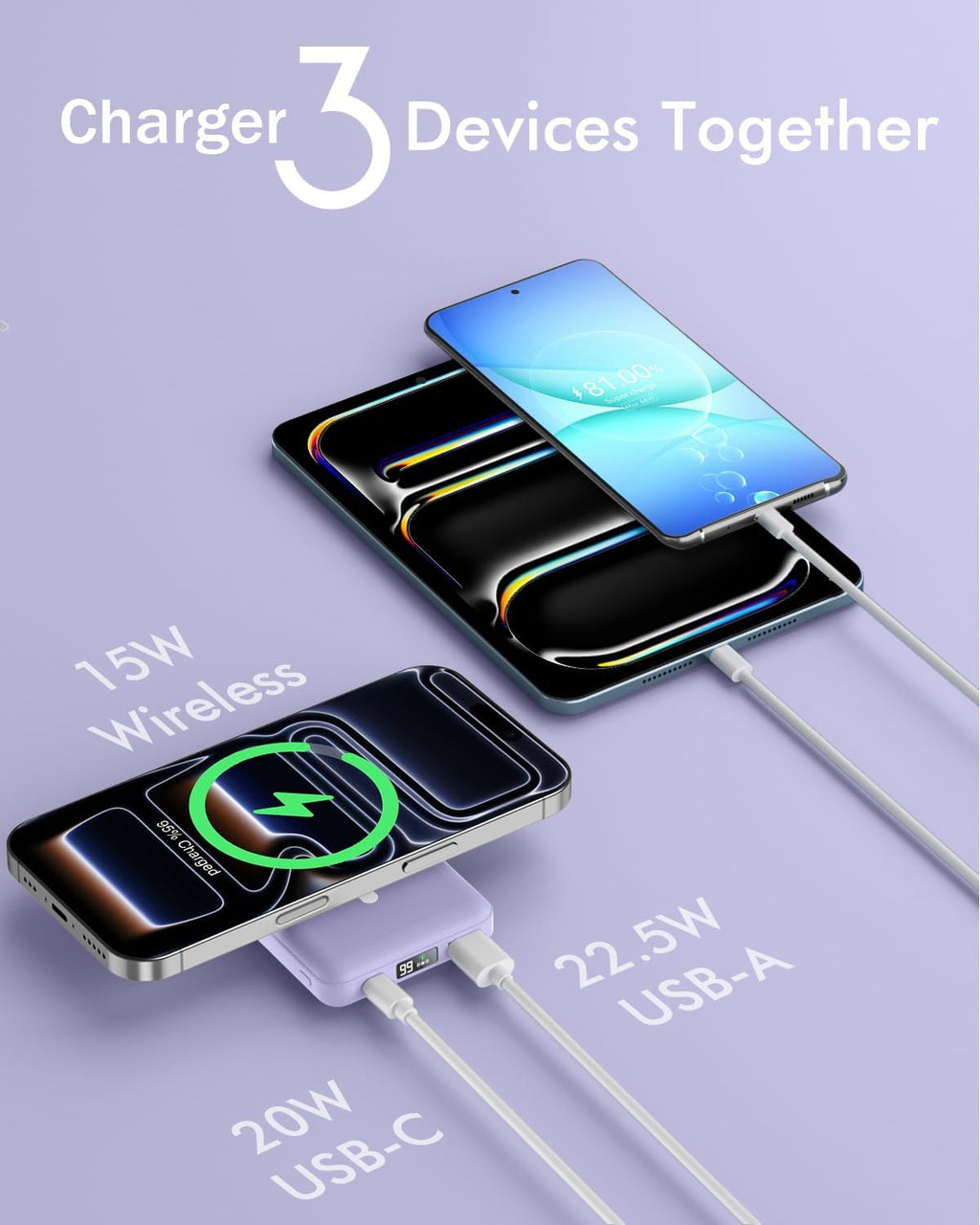 podoru para Magsafe Paquete de baterías, banco de energía magnético...