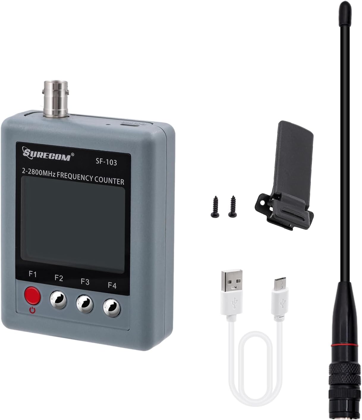 Mcbazel Surecom SF-103 portátil 2mHz -2.8GHz Walkie Talkie Contador...