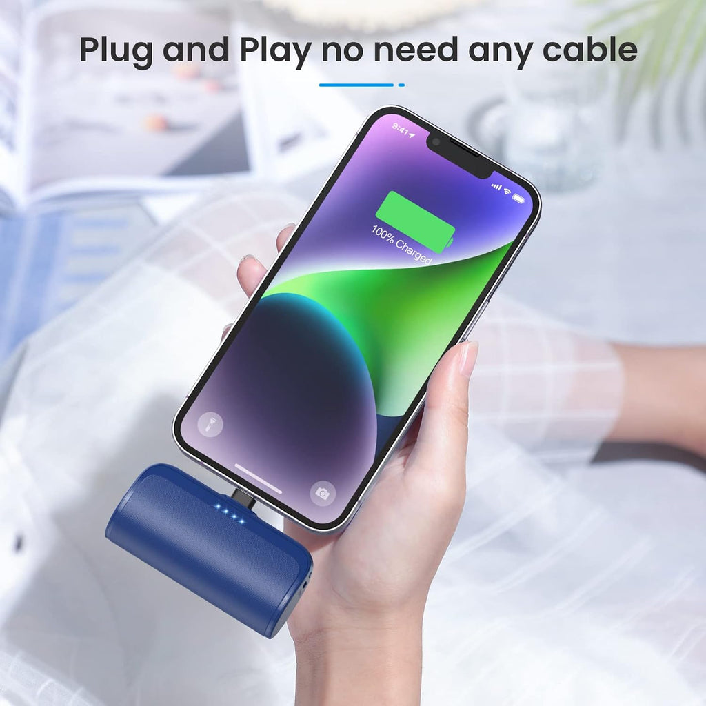 Mini Cargador Portátil Power Bank para iPhone, Cargador de Teléfono...