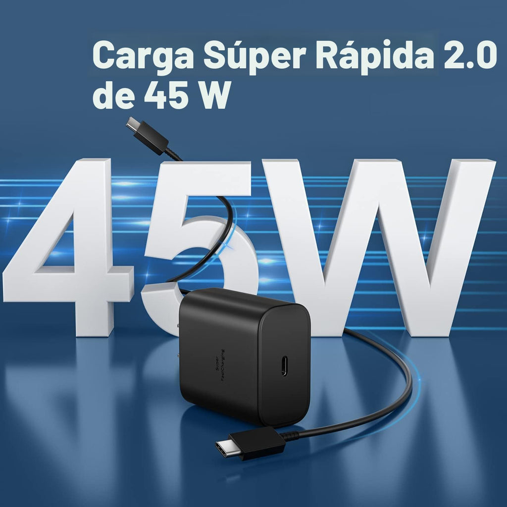 Cargador rápido USB C de 45 W, cargador súper rápido de 45 vatios t...