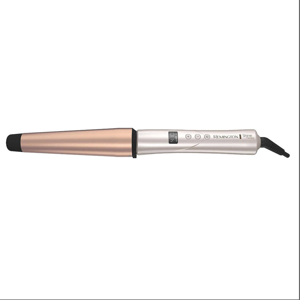 REMINGTON SHINE THERAPY - Varita rizadora, infundida con aceite de...