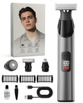 Recortadora de barba para hombres y cabello corporal, hoja de doble...