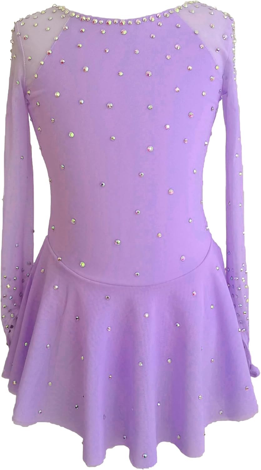 JoyCan Vestido de patinaje artístico Manga larga Poliéster Tamaño p...