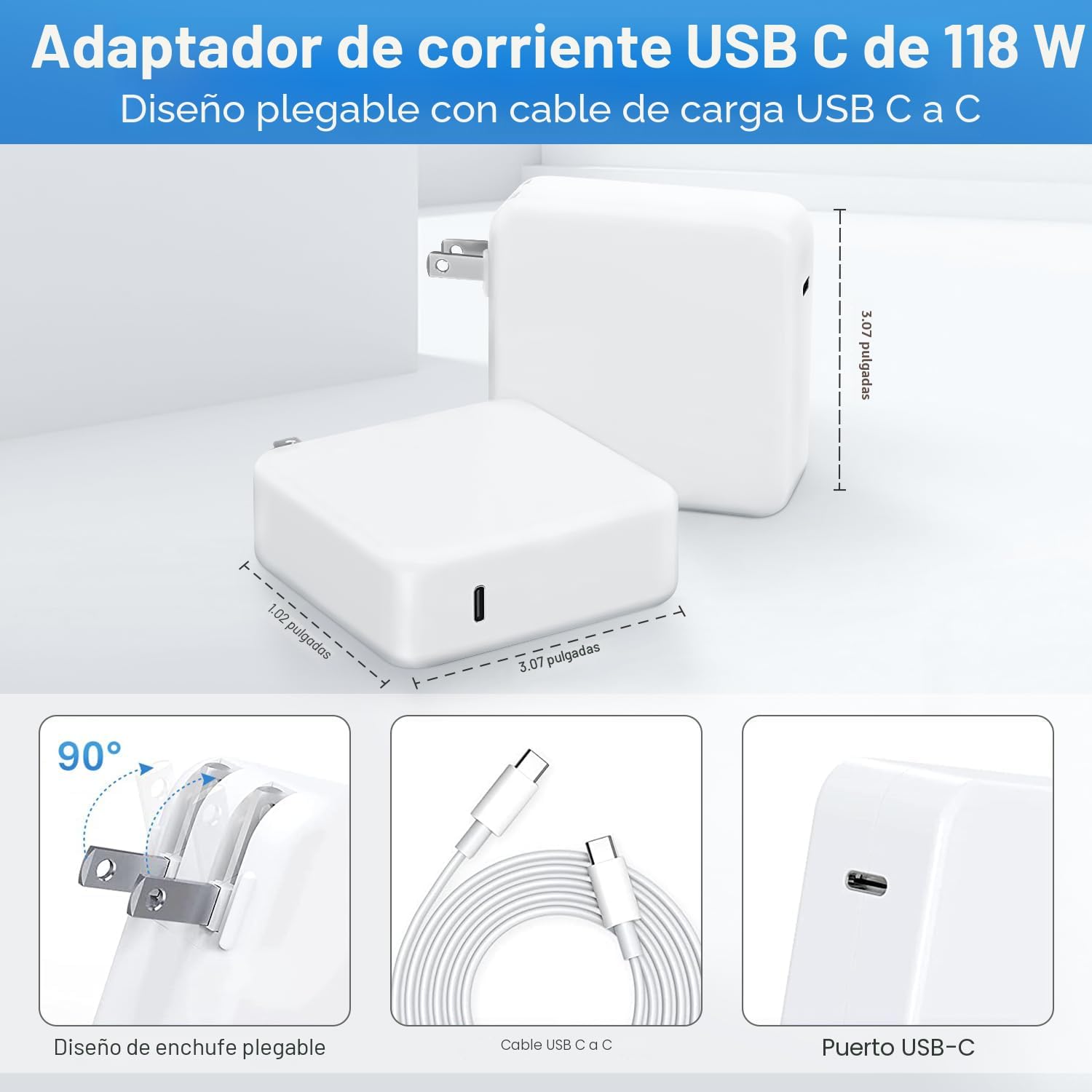 Cargador Mac Book Pro \u2013 Adaptador de corriente de cargador ráp...