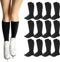 Toulite 12 pares de calcetines de patinaje artístico, calcetines de...